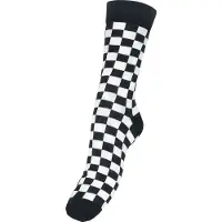 Urban Classics Chaussettes 'Checker' noir / blanc