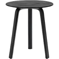 HAY Bella Table Basse Black Oak | Ø 45 cm x H 49 cm