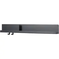 Muuto Folded Shelves Lot de Black | 96 x 13 cm