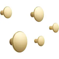 Muuto Dots Metal Lot de Hooks Brass | Set of 5