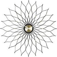 Vitra Sunflower Horloge Murale Black