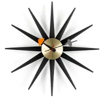 Vitra Sunburst Horloge Murale Black