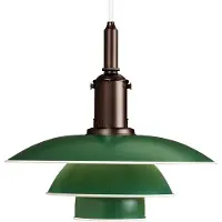 Louis Poulsen Suspension , PH 3 1/2-3, dimmable, Vert, Salon / séjour, Métal, Design