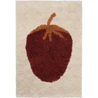 Ferm Living Fruiticana Tapis Touffeté Strawberry