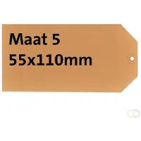 Hf2 395006 étiquette produit , 55 x 110 mm, brun kraft