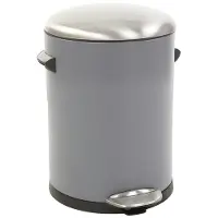 EKO Poubelle à Pédale EKO Belle Deluxe Step Bin 3L Grey