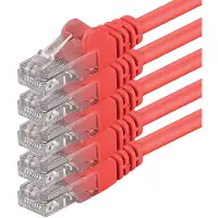 1Attack 1.0m 2x RJ-45 Cat6 UTP M/M câble de réseau Rouge 1 m U/UTP (UTP)