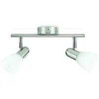 Philips E14 Essentials Jute Spot Bar/Tube Light, Nickel 2 ampoules nickel [Classe énergétique A++]