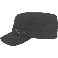 Kangol Casquette militaire en serg de coton - Noir/L/XL Noir L-X-Large