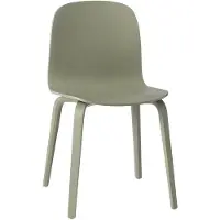 Muuto Visu Chaise Base Bois Dusty Green|Dusty Green
