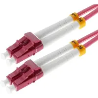 Helos 115700 Câble patch FO 50/125µm OM4 LC Duplex violet érica