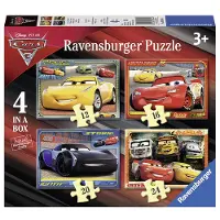 Ravensburger Disney Cars 3 Puzzle, 4en1