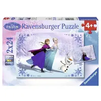 Ravensburger Puzzle 2 x 24p Sœurs pour toujours Frozen La Reine des Neiges
