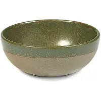 Serax Surface Bol M, Grey / Camo Green, hauteur : 45 mm, ø : 110 mm