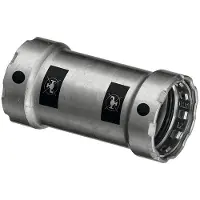 Viega Manchon coulissant Megapress 3/4" en acier au carbone avec revêtement zinc/nickel, SC-Contur. (Raccord à sertir)