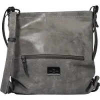 Tom Tailor Sac à bandoulière 'Elin' gris / argent