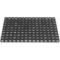Hamat Paillasson bagues ouvertes noir caoutchouc L500xl800xS22 mm (50 x 80 cm)