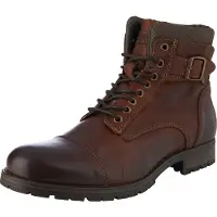 Jack & Jones Bottines à lacets 'Albany' brun foncé
