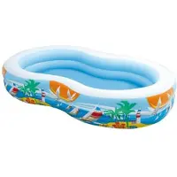 Intex Piscine gonflable ovale - - 262x160x46 cm - Capacité 572L - Enfant à partir de 3 ans