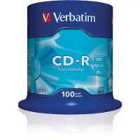 Verbatim Cd-r 700mb Extra Protection 52x Speed 100 Units Multicolore