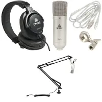 Devine M-Mic PRO USB Podcast Bundel - Pack Podcast avec bras de micro articulé et casque