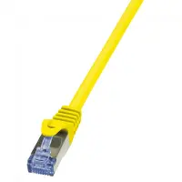 Logilink PrimeLine - Cordon de raccordement - RJ-45 (M) pour RJ-45 (M) - 1 m - SFTP, PiMF - CAT 6a - sans halogène, moulé, sans crochet - jaune