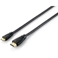 Equip micro HDMI adapter - HDMI avec câble Ethernet - 1 m