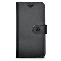 Celly custodia wallyunixlbk pelle nera slide