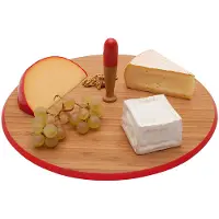 Pebbly Plateau à Fromages Ø 33 cm Rouge
