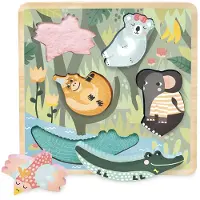 Vilac Encastrement Tactile Jungle Michelle Carlslund