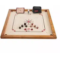 Ubergames Nouveau 2025 Modèle : Carrom Set - 7Kg, Topspiel aus Asien- Aus Eco-Holz, Mit Transporttasche Für Die Steine