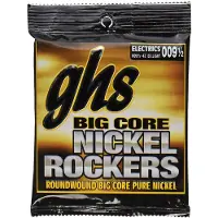 GHS Big Core Nickel Rockers 9,5-43 Cordes pour guitares électriques