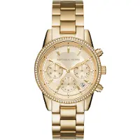 Michael Kors Montre à affichage analogique 'RITZ, MK6356' or