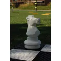 Ubergames - Pièce d'échecs - Cavalier 45 cm - Blanc - Convient pour le jeu d'échecs
