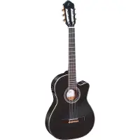 Ortega RCE145 Spruce Slim Neck Black