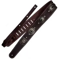Richter Motörhead Concho Strap Brown / Old Silver Courroie de guitare