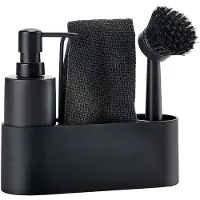 Zone Kitchen Dishwashing Set (Set of 3) Singles Black (Jeu de 3)