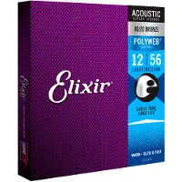 Elixir 11075 Polyweb 80/20 Bronze Medium Light 12-56