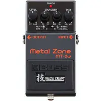 BOSS MT-2W Waza Craft Metal Zone Distortion Pedal