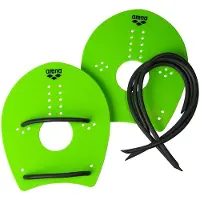 Arena Palettes Elite Pour Entraînement De Natation Vert Vert Citron/Noir L