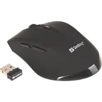 Sandberg Souris sans fil Pro - Pour droitier - Optique - Sans fil RF - 1600 DPI - Noir