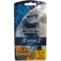 Wilkinson R G & Extreme Activ 3, Rasiermesser, 4 + 2 Teile