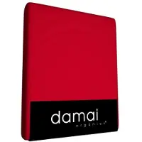Damai Drap-housse Damai Rouge Jersey Organique-Lits Simples (80/90 x 200/210/220 cm)