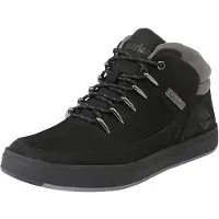 Timberland Bottes lacées Davis Square MID pour hommes, couleur noire, style décontracté