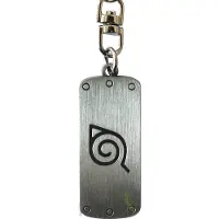 Abystyle Unisexe, Porte-clés, Naruto Shippuden: Konoha Metal Plate, Argent