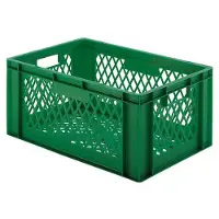 HorecaTraders Bacs empilables en plastique | 60 x 40 cm | 5 couleurs