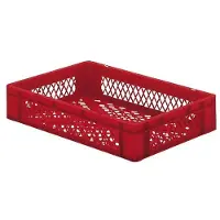 HorecaTraders Bacs empilables en plastique | 60 x 40 cm | 5 couleurs