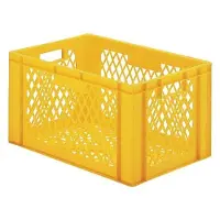 HorecaTraders Bacs empilables en plastique | 60 x 40 cm | 5 couleurs