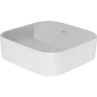 Plieger Fresno Construction Waschbecken - mit Tap -Loch - 42 cm x 42 cm - Matt Weiss (0271027) (420 mm, 420 mm)