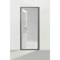 Bruynzeel Porte moustiquaire plissée s500 100x209 gris